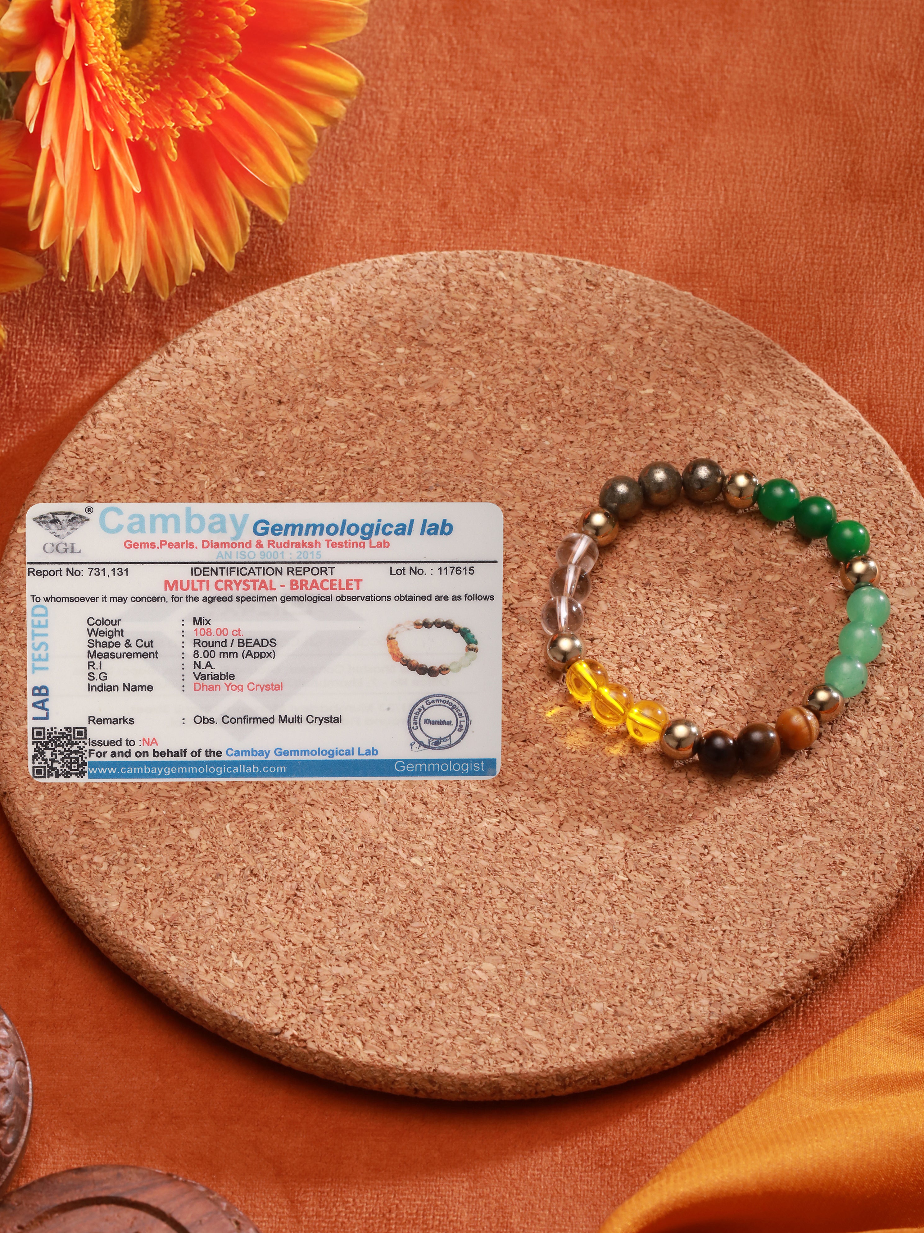 Chakra Balancing Multi Crystal Bracelet for Healing & Meditation